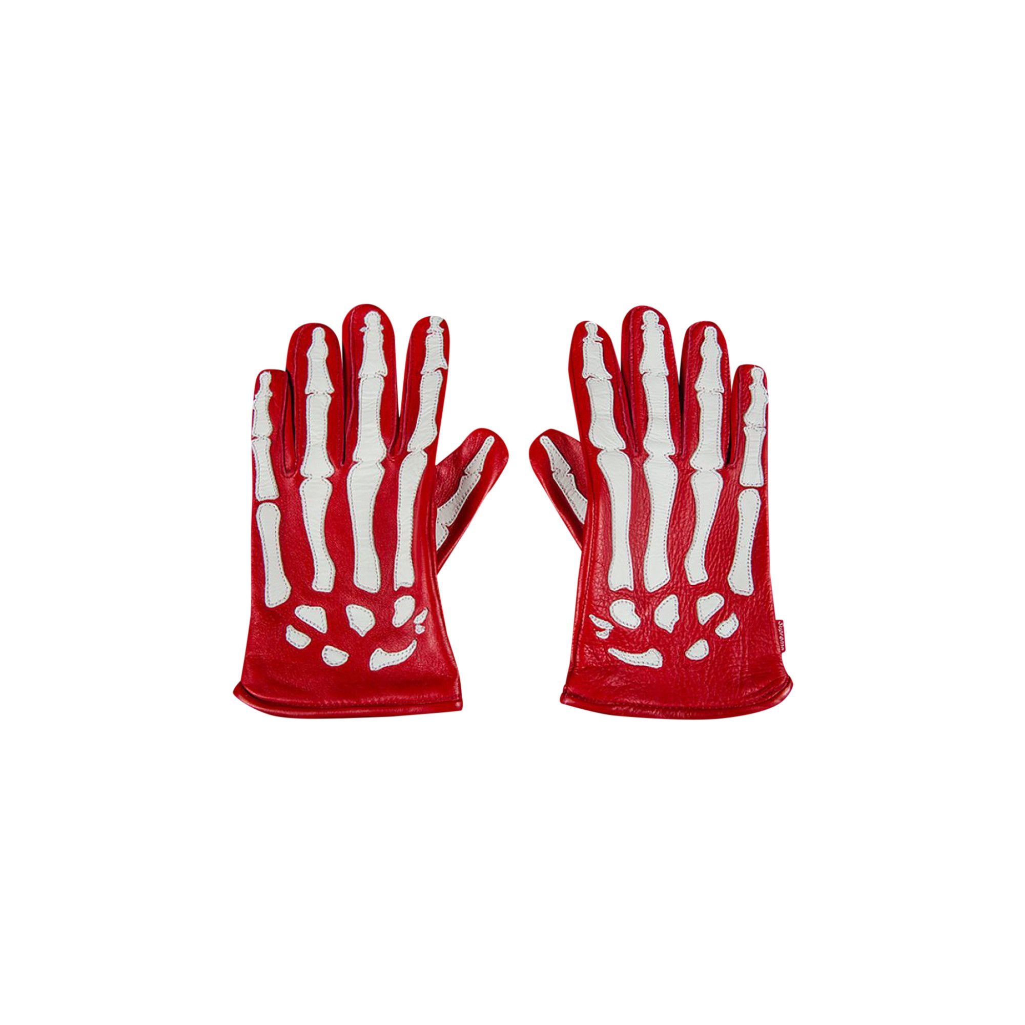 Buy Supreme x Vanson Leather X Ray Gloves Red FW17A2 RED GOAT CA
