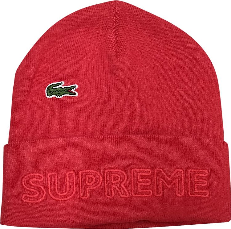 Supreme x Lacoste Beanie 'Red'