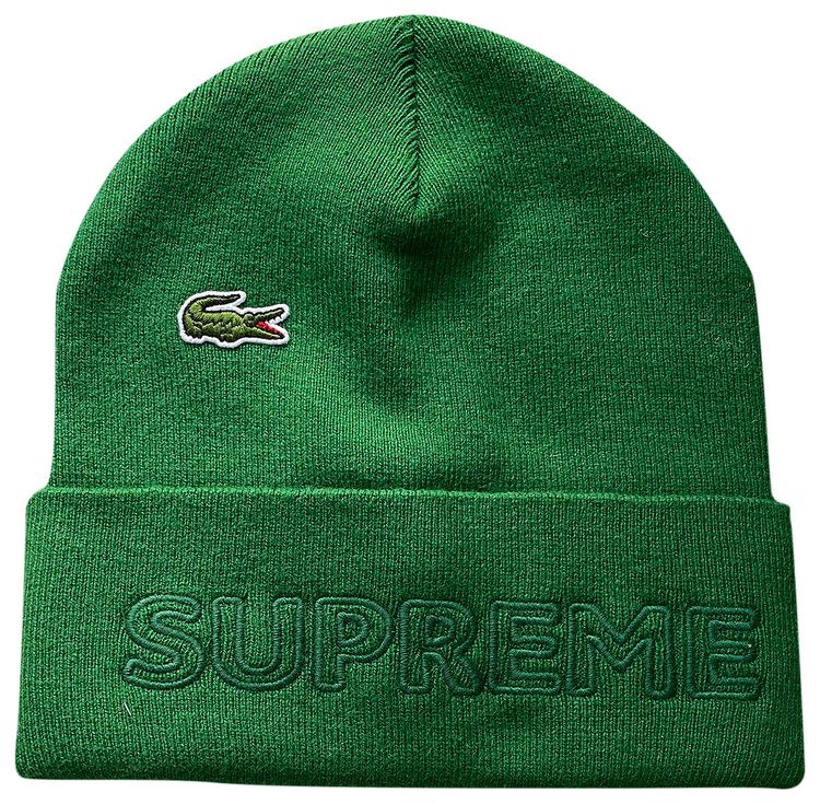 Supreme x Lacoste Beanie Green