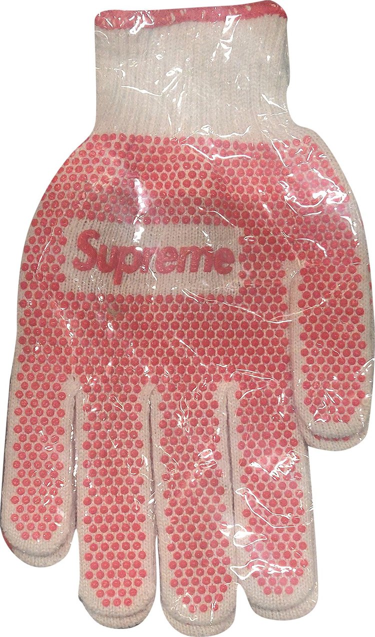 Supreme Grip Work Gloves White