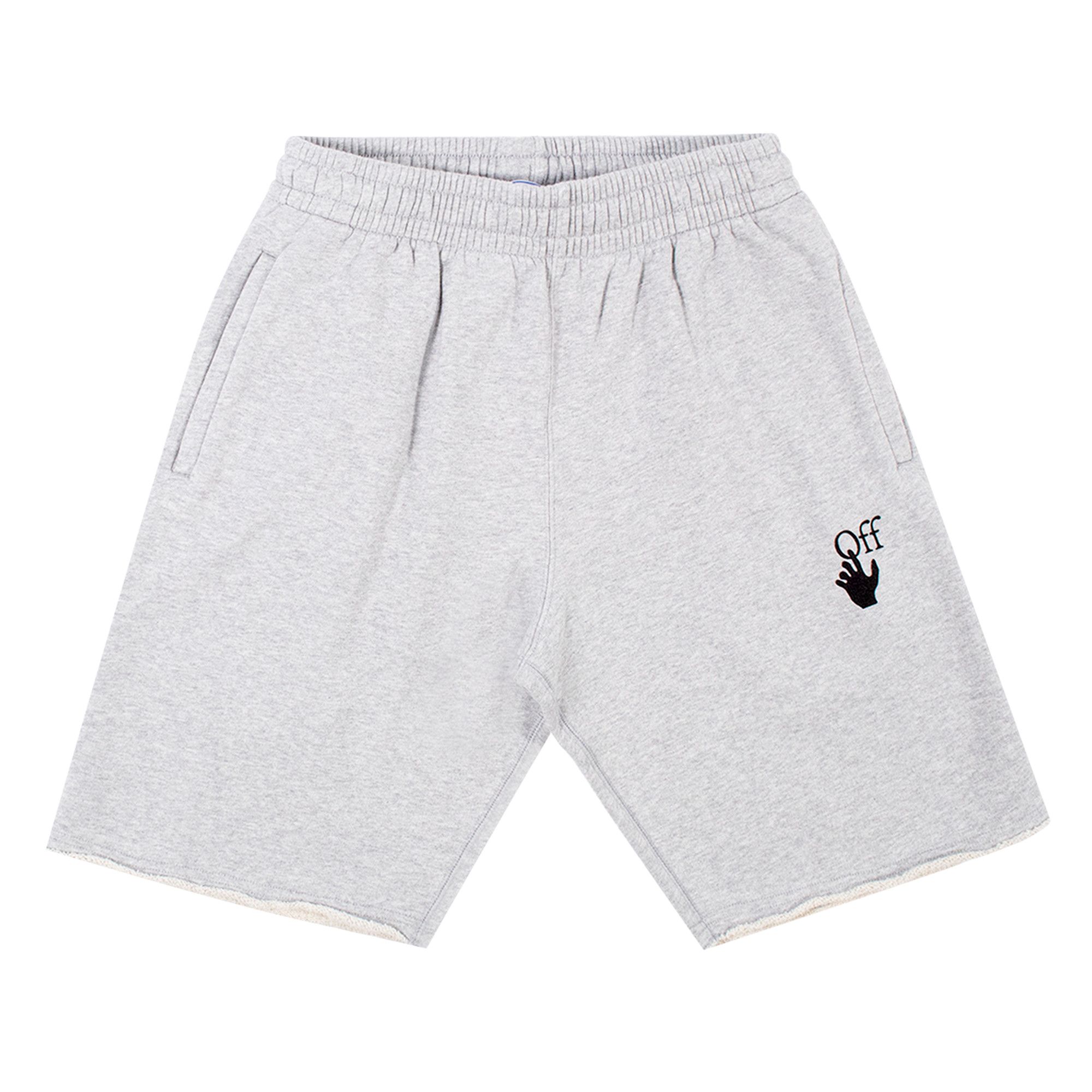 Buy Off White Marker Sweatshorts Melange Grey Red OMCI006R21FLE0020825 GOAT UK