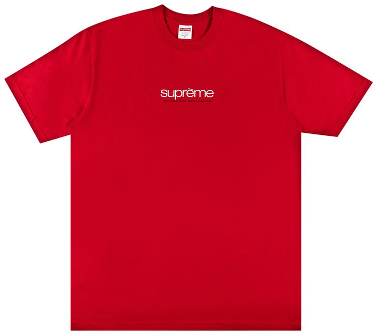 Supreme Five Boroughs Tee Red