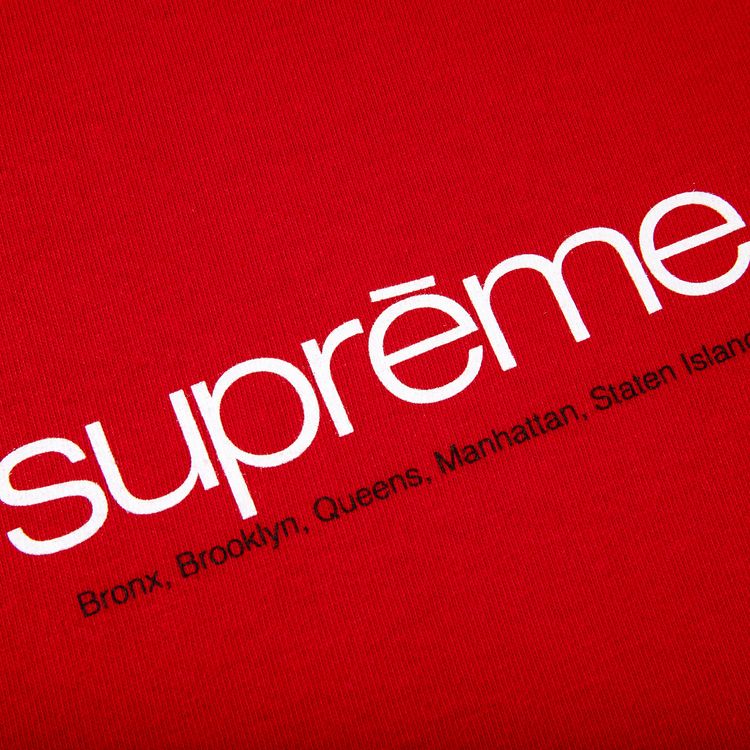 Supreme Five Boroughs Tee Red