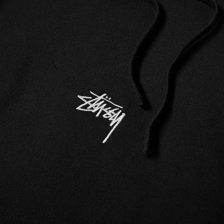 Stussy Stock Logo Hoodie Black