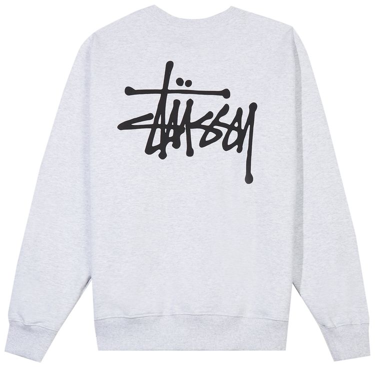 Stussy Basic Crew Ash Heather