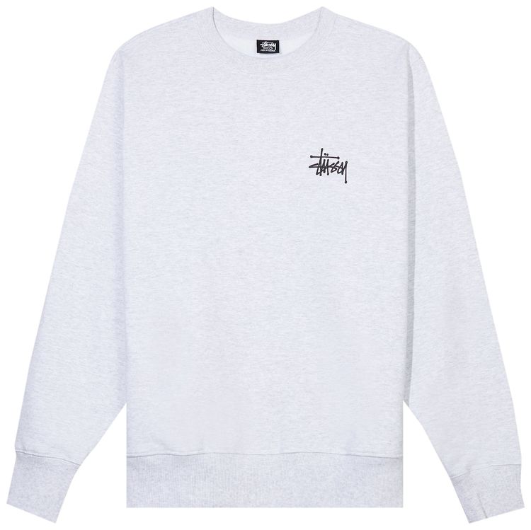 Stussy Basic Crew Ash Heather