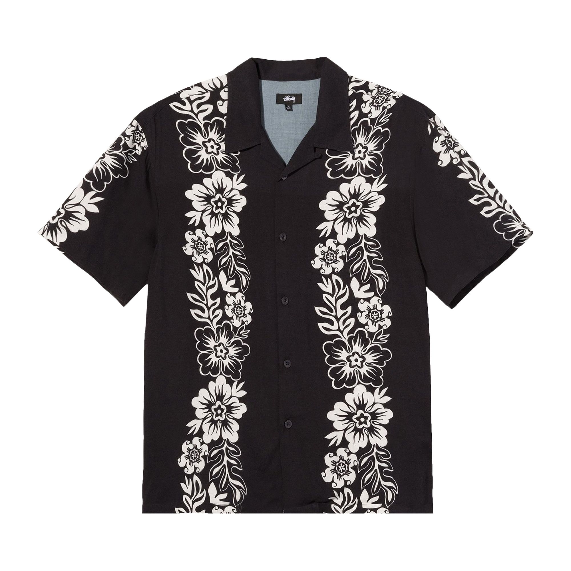 トップス STUSSY Hawaiian shirt black Buy Stussy Gear Hawaiian Flower Tee 'Black/Gold' - 0535
