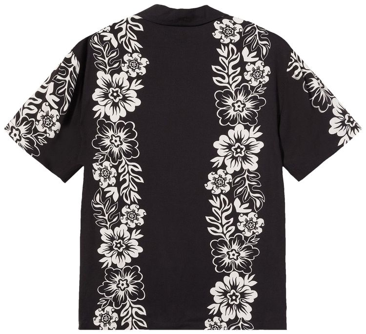 Stussy Hawaiian Pattern Shirt Black