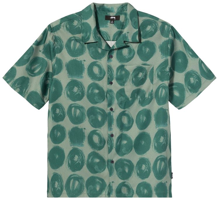 Stussy Hand Drawn Dot Shirt Green