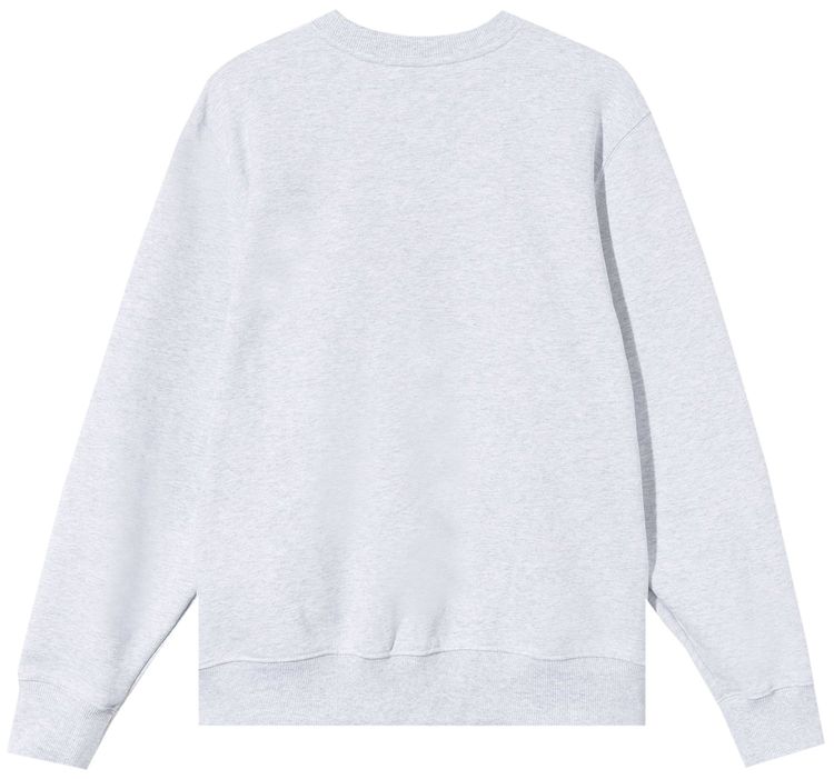 Stussy Stock Applique Crew Ash Heather