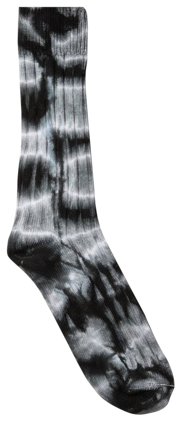 Stussy Dyed Ribbed Crew Socks Grey