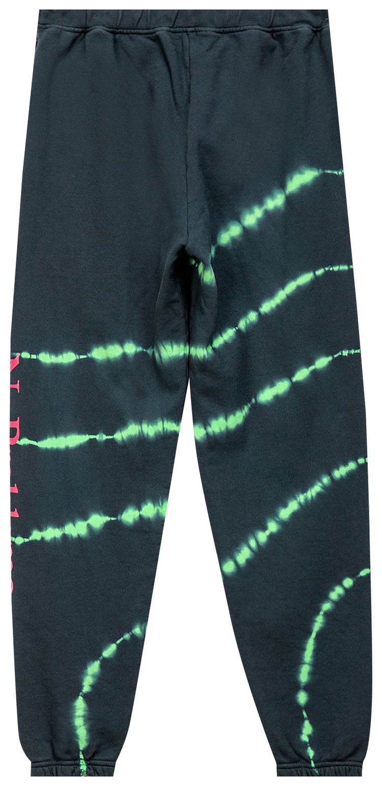 Aries No Problemo Sweatpants Green Tie Dye