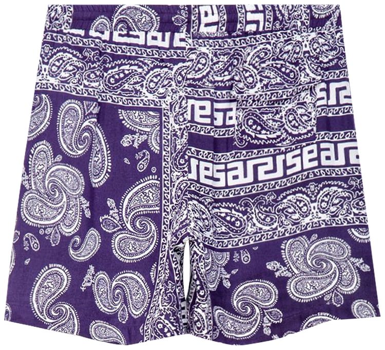 Aries Bandana Shorts Navy