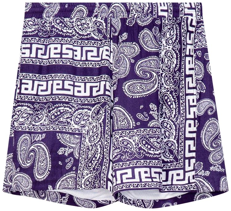 Aries Bandana Shorts Navy