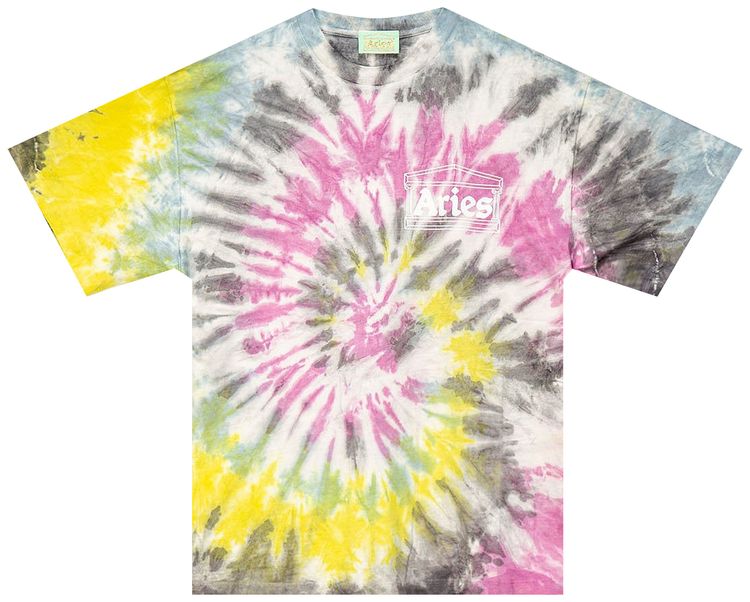 Aries Temple Tie Dye T Shirt Multicolor
