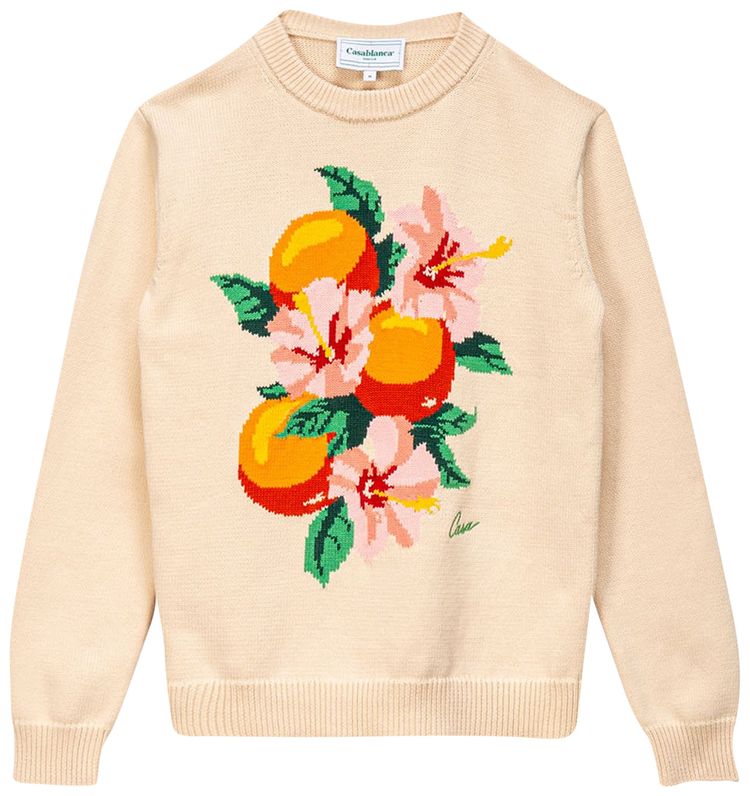 Casablanca Kapalia Oranges Knit Cream