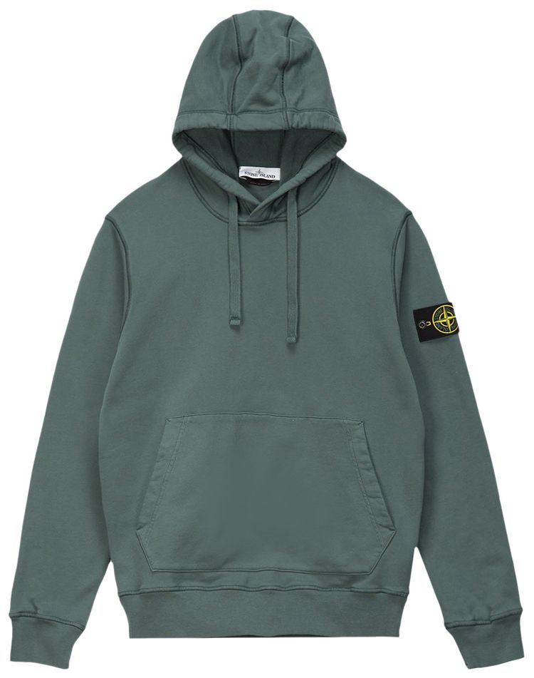 Stone Island Patch Hooded Sweatshirt Petrol