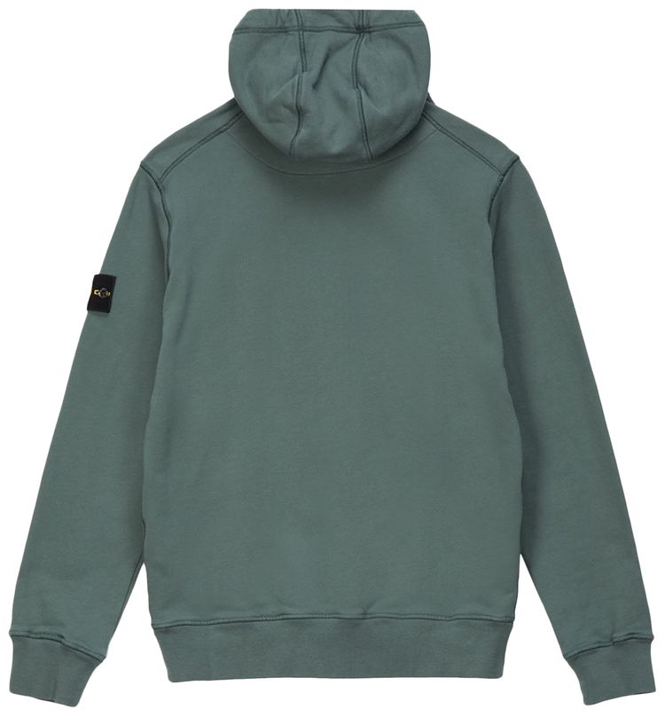 Stone Island Patch Hooded Sweatshirt Petrol