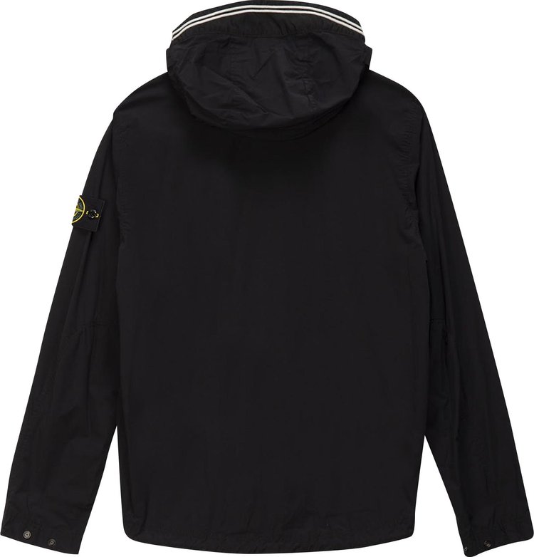 Stone Island Garment Dyed Hooded Jacket Black