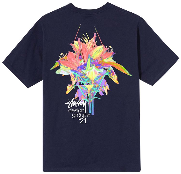 Stussy Design Group 21 Tee Navy