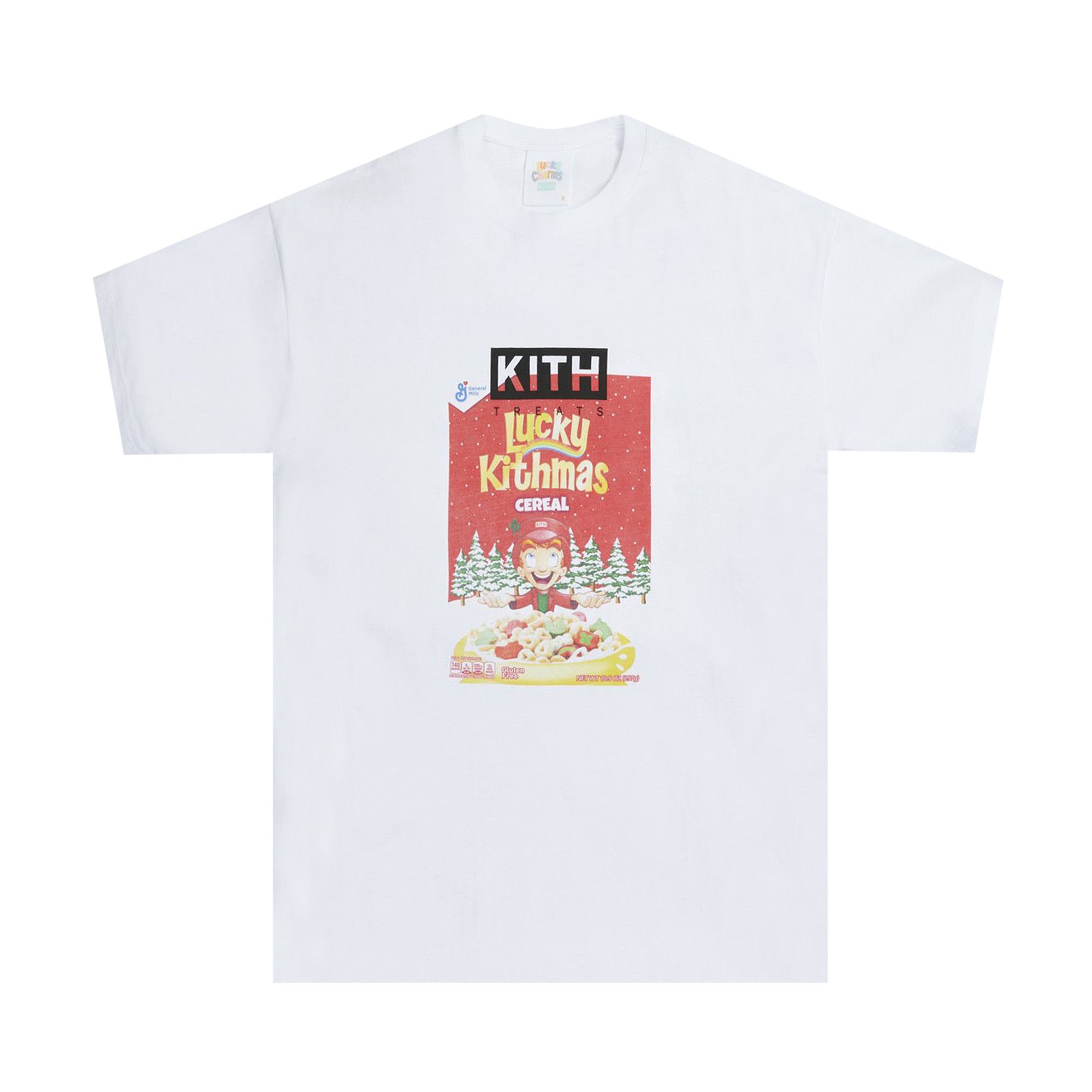 Size l Kith For Lucky Charms Kithmas Cereal Box Vintage Tee 'White'