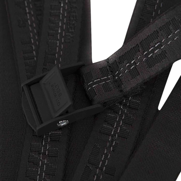 Off White Mini Industrial Belt Black