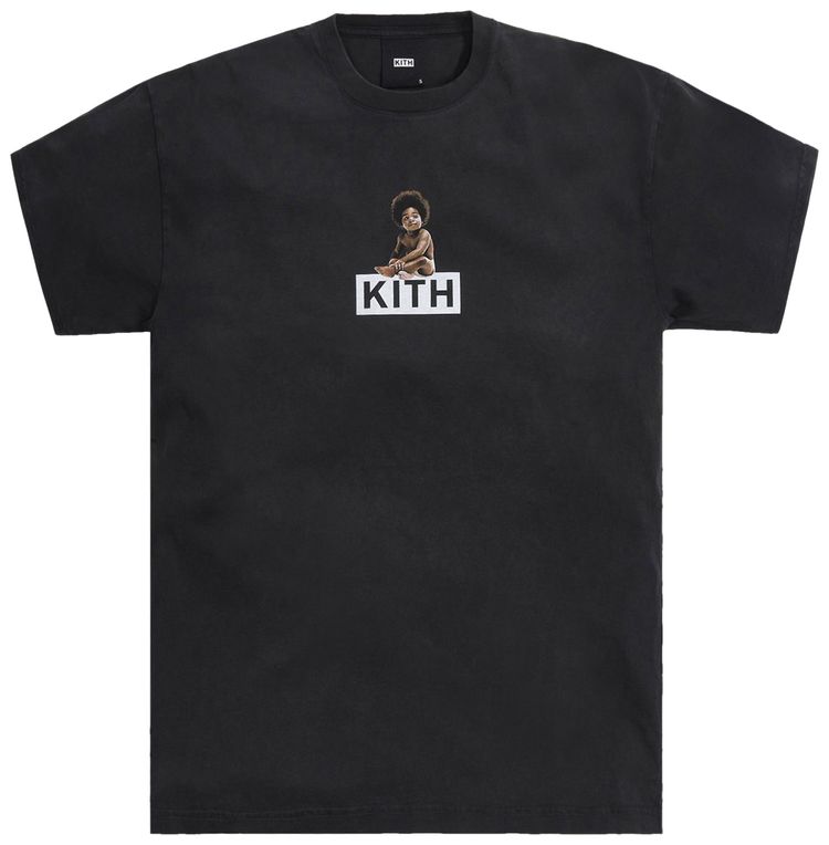 Kith For The Notorious BIG Ready To Die Classic Logo Vintage Tee Black
