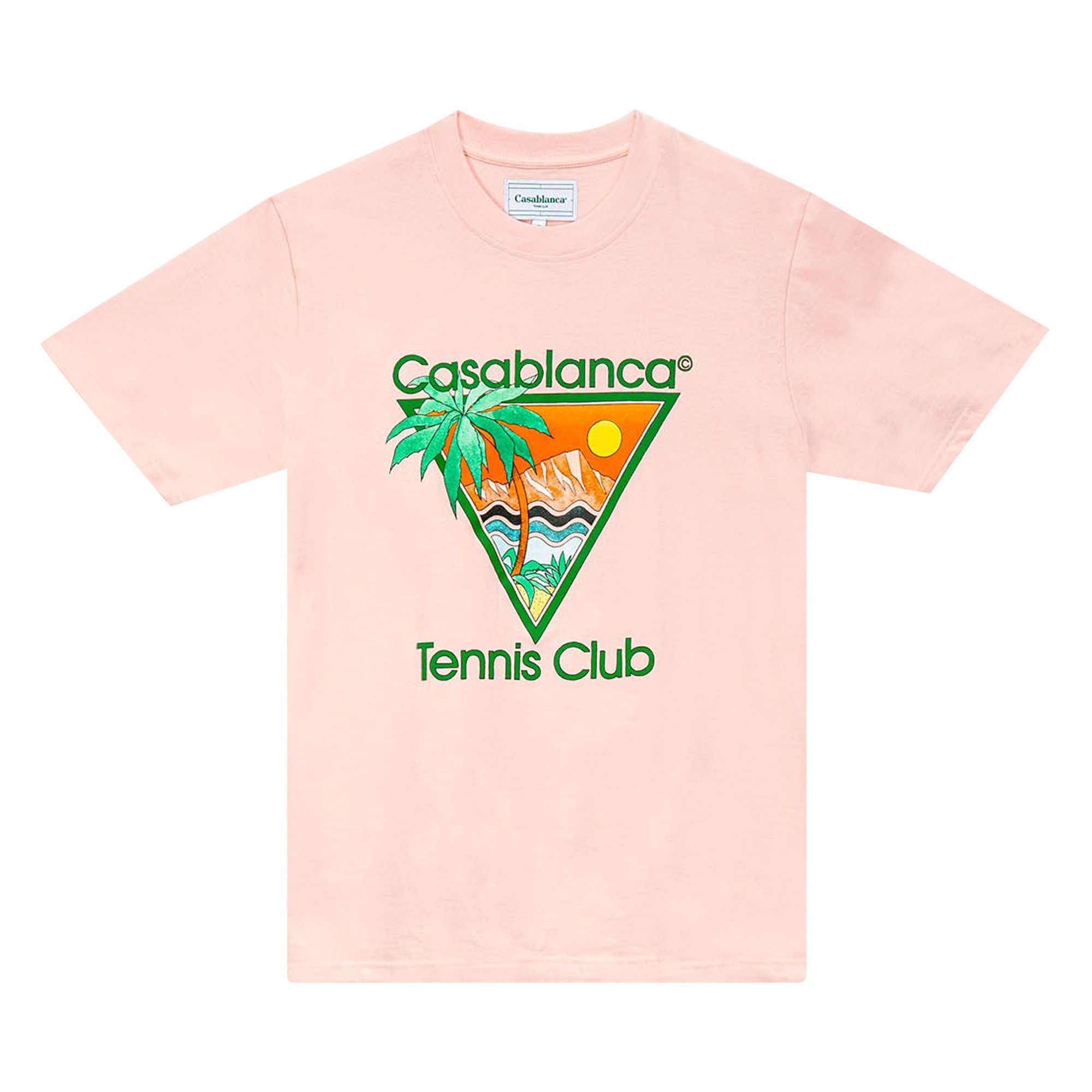 Buy Casablanca Tennis Club Icon T-Shirt 'Pink' - MS21 TS 001 PINK