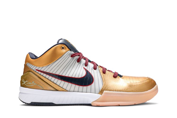 Zoom Kobe 4 Wht/Drk Obsdn-Vrsty Rd-Mtllc G