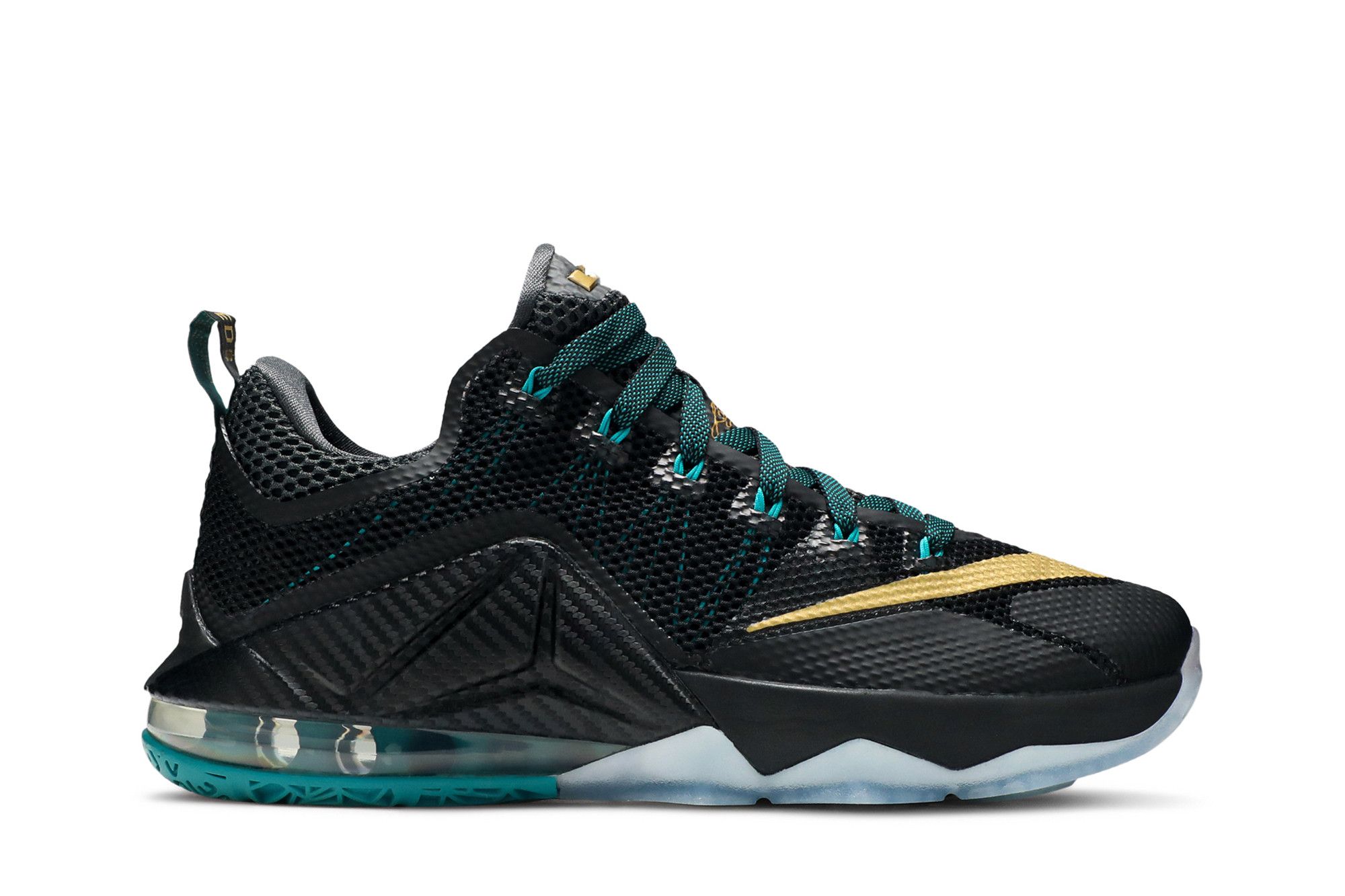 Lebron 12 low black clearance