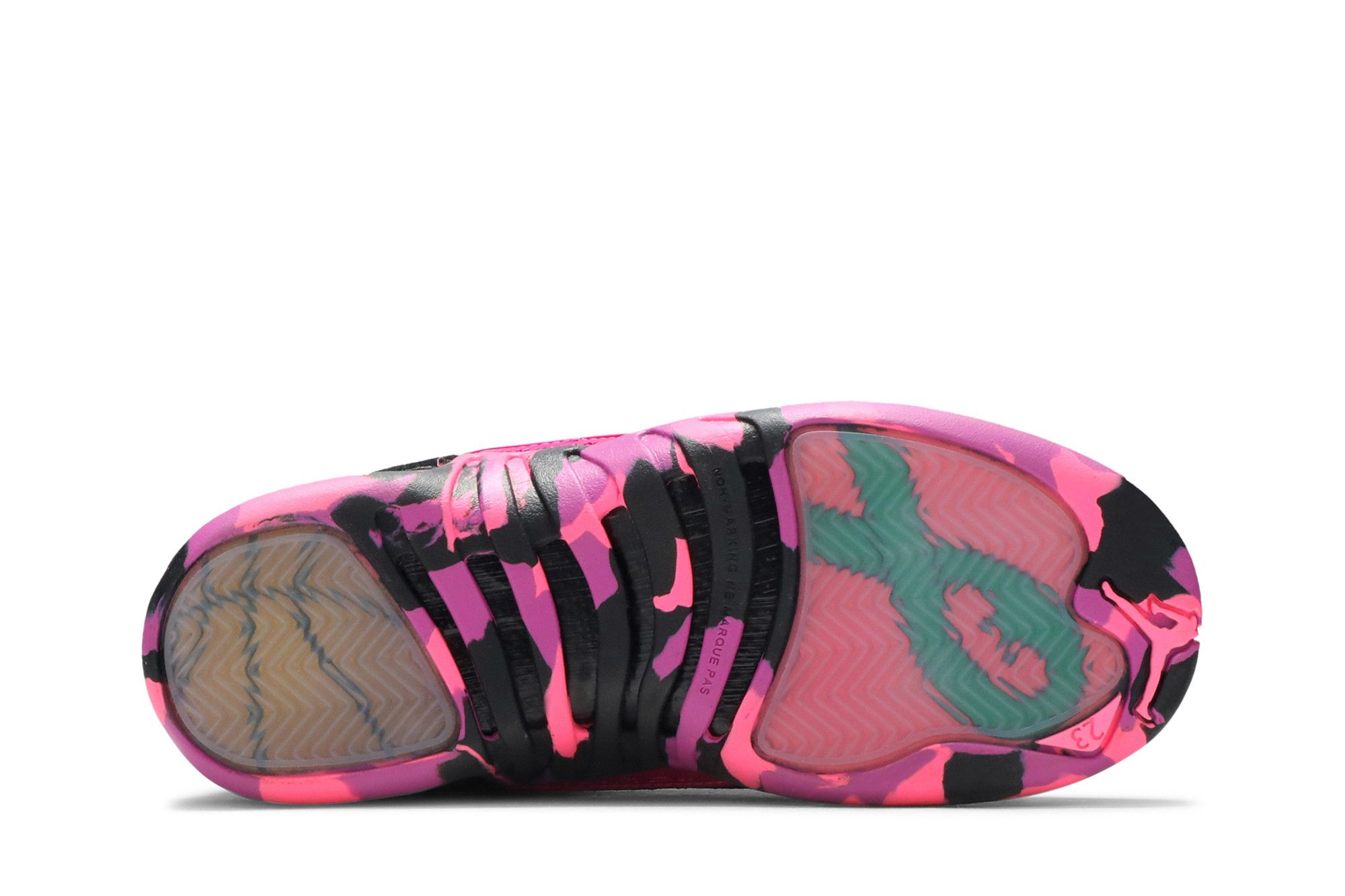 Pink camo jordan 12 sales