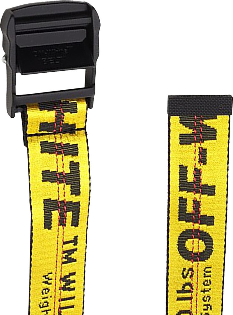 Off White Industrial Belt Yellow