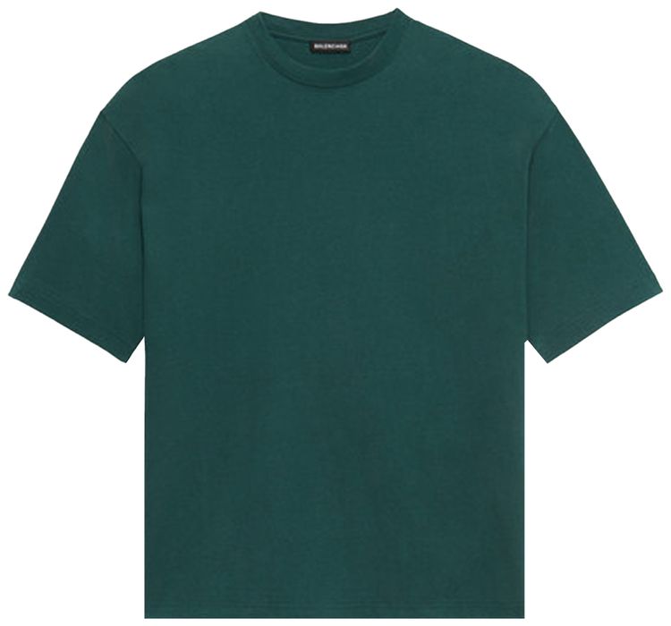 Balenciaga Regular T Shirt Cypress Green