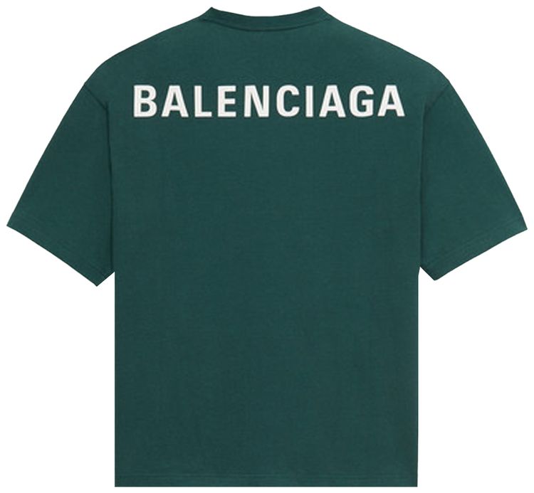 Balenciaga Regular T Shirt Cypress Green