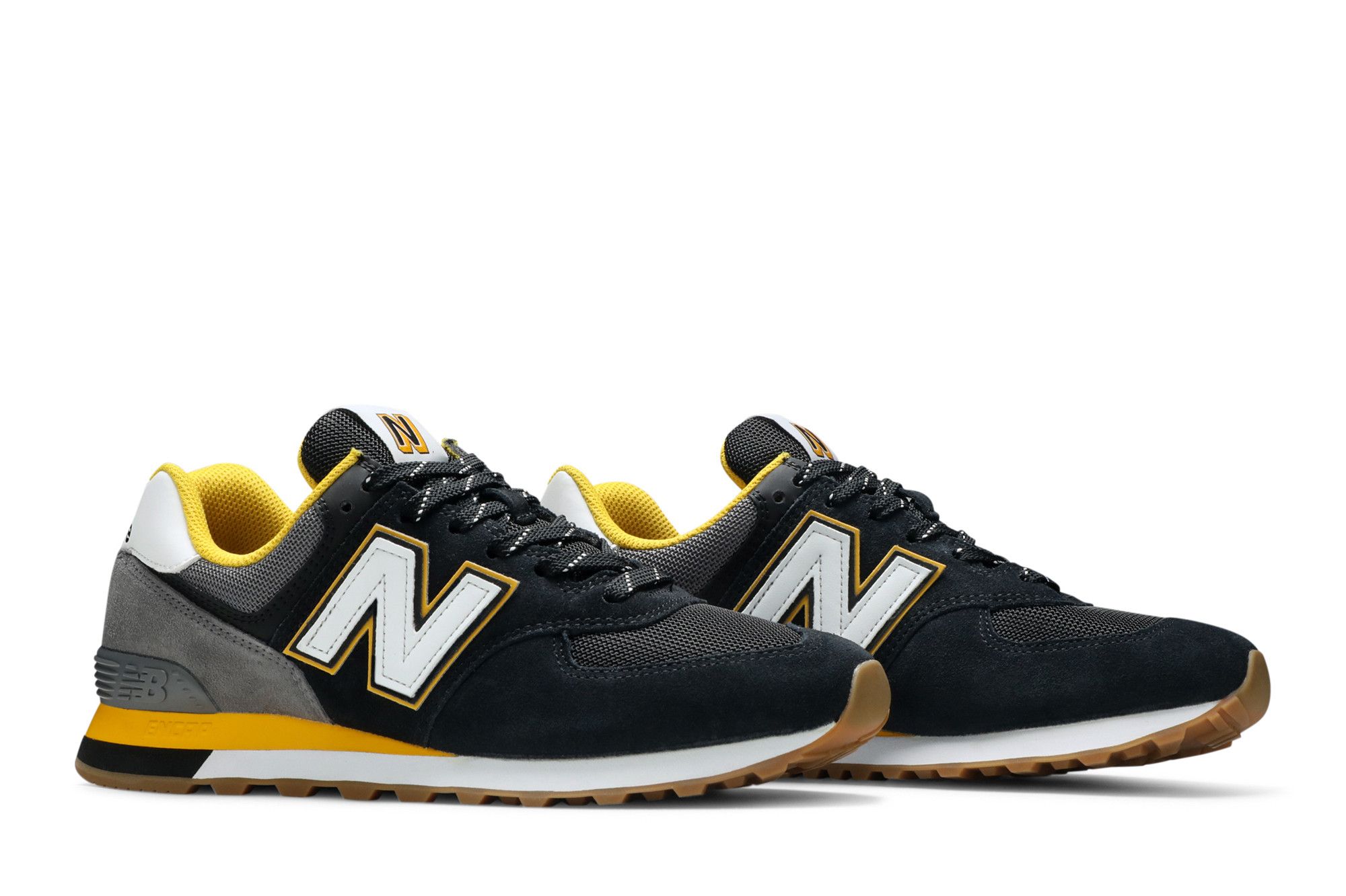 New Balance 574 ブラック/ゴールド New Balance - 574 - Black/Gold – Two Giraffes Children's