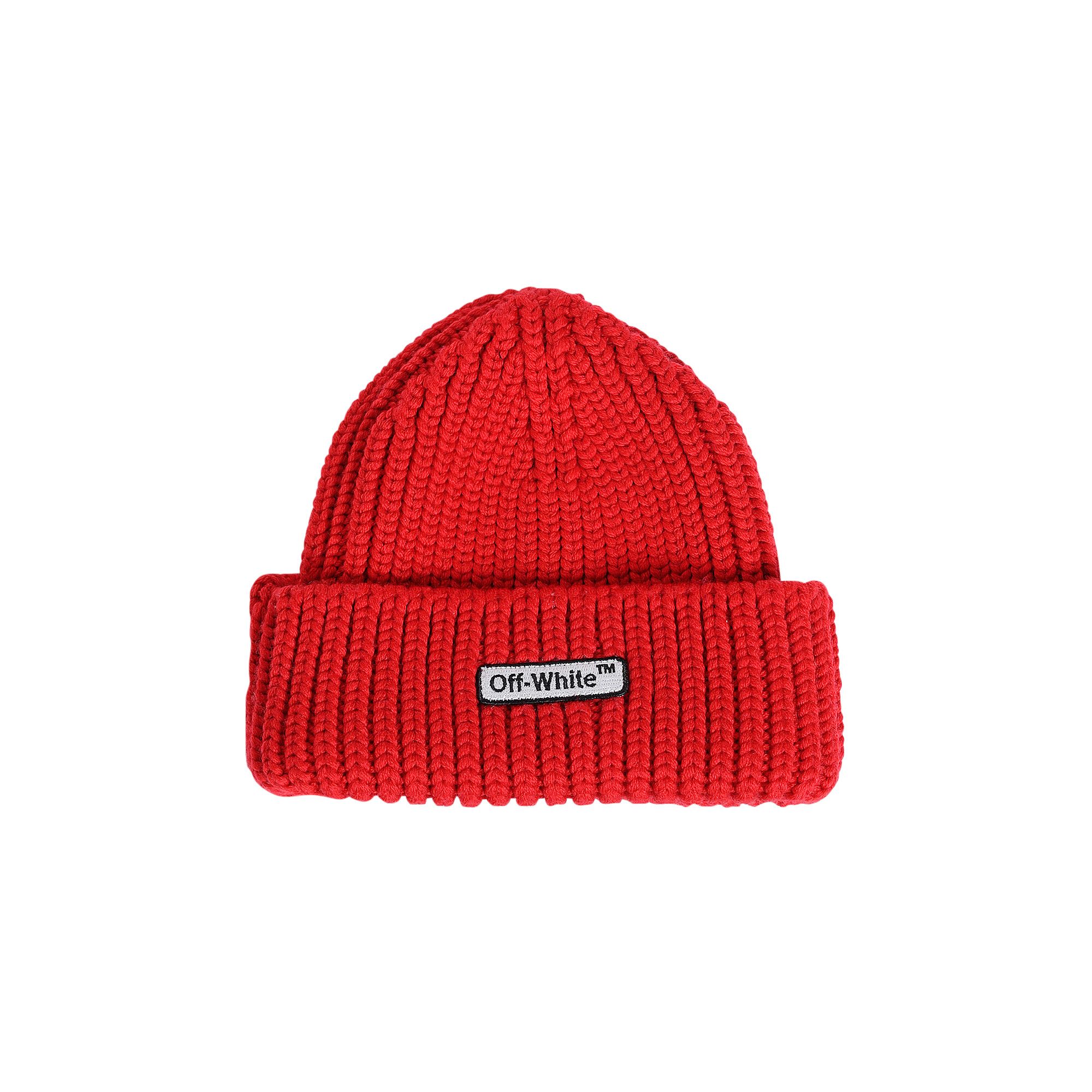 Buy Off White Patch Beanie Red OMLC001F180200042000 GOAT
