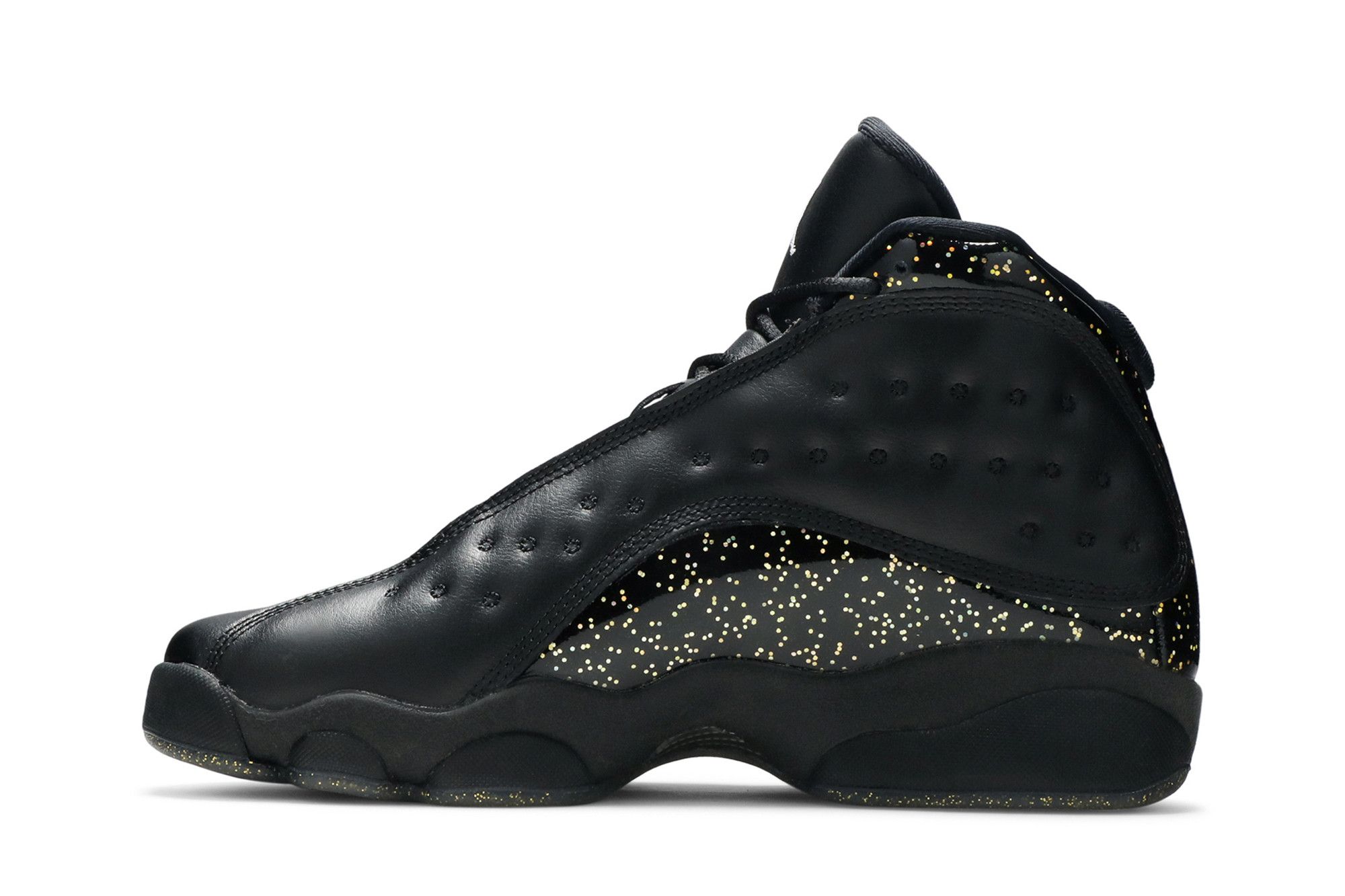 Black and gold jordan retro 13 shop