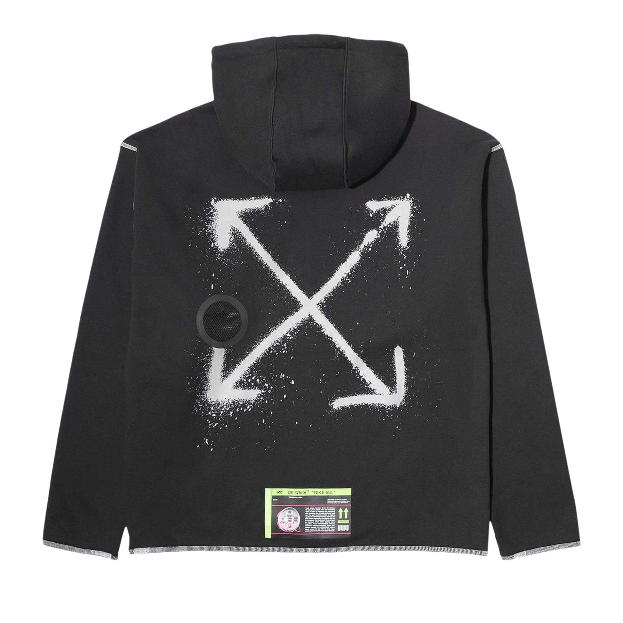 Off white nike hoodie black outlet
