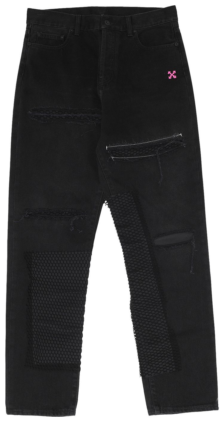 Off White Ev Bravado Baggy 90s Fit Jeans Black