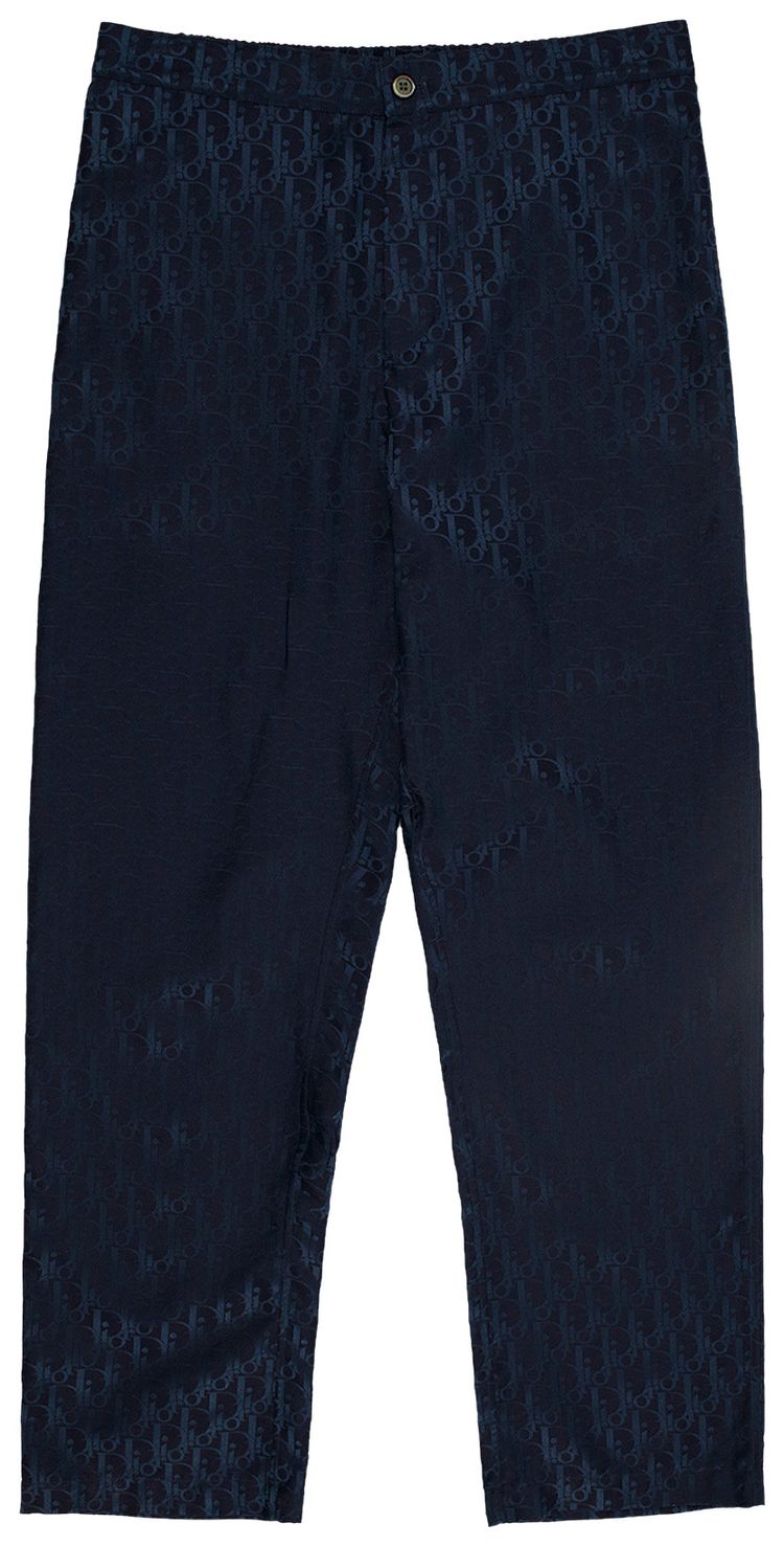 Dior New Oblique Jacquard Trouser Navy Blue
