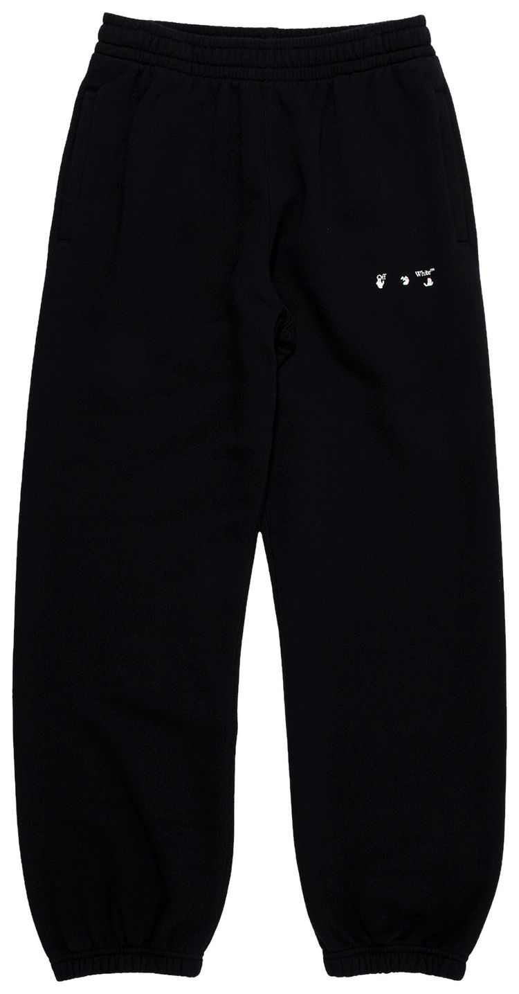 Off White Sprayed Caravaggio Slim Sweatpants BlackWhite