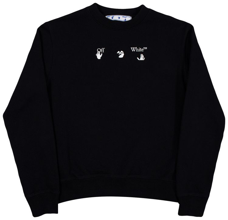 Off White Slim Crewneck BlackGreen
