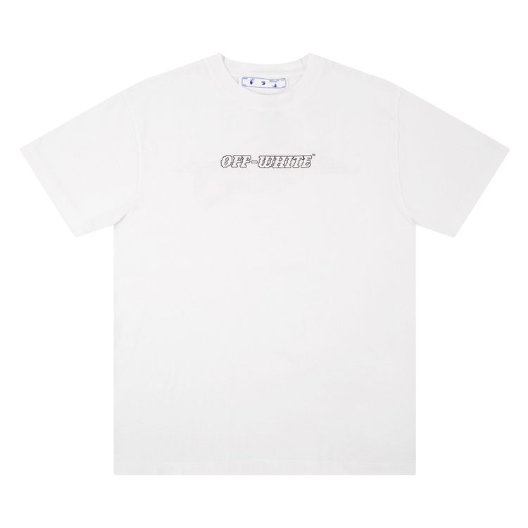 Off White Logo T Shirt WhiteNude