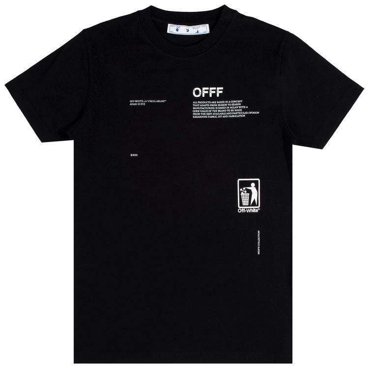 Off White Take Care Arrow Slim Tee BlackWhite