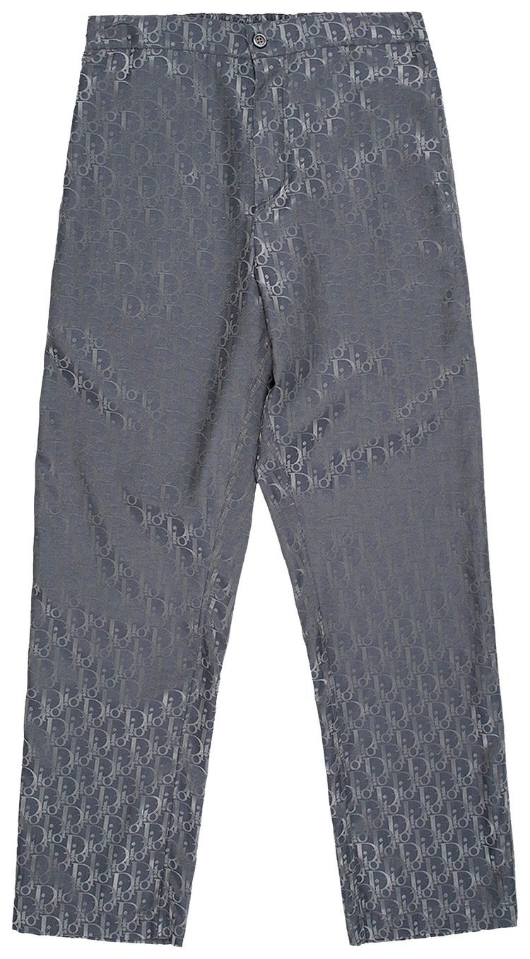 Dior New Oblique Jacquard Trouser Grey