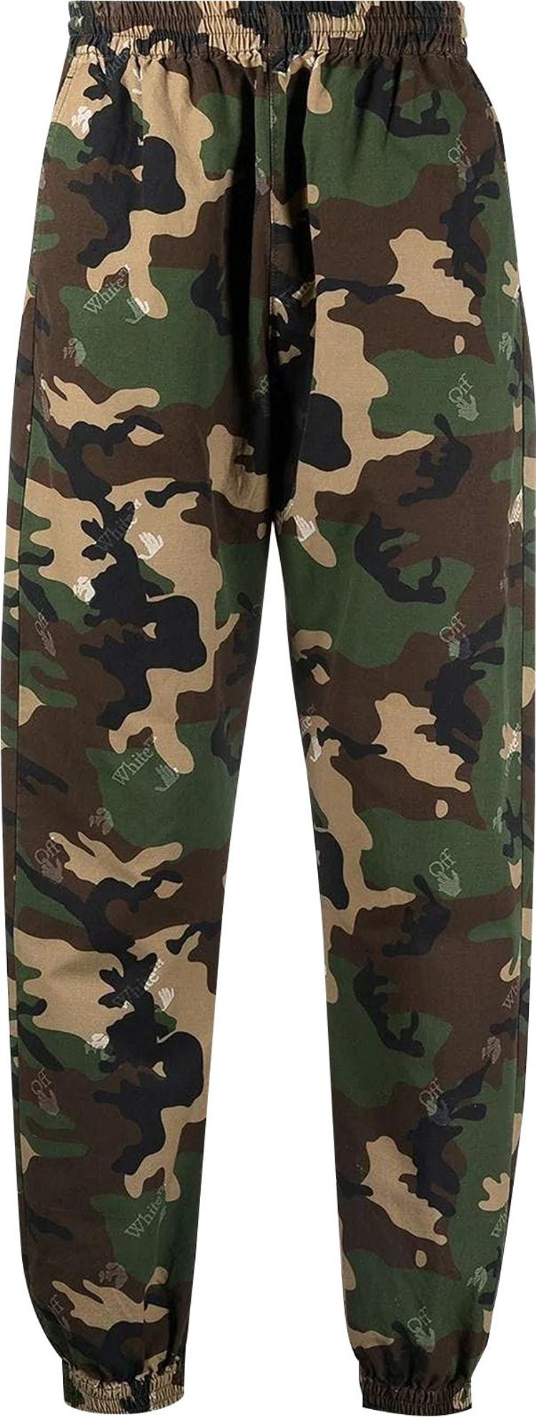 Off White Logo Casual Pant Camouflage