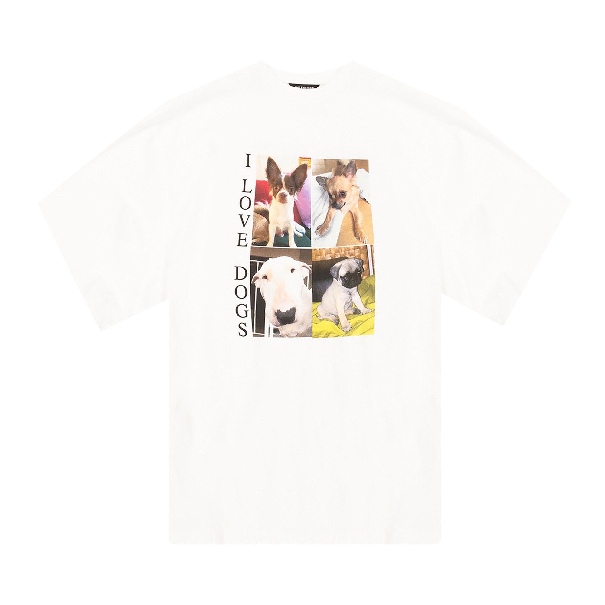 Size xl Balenciaga I Love Dogs T Shirt White