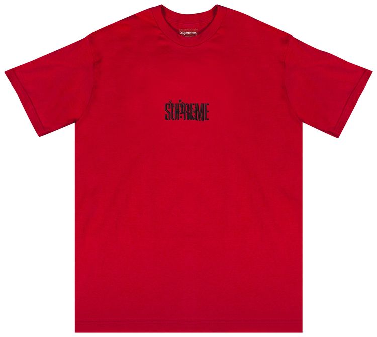 Supreme Splatter Short Sleeve Top Red