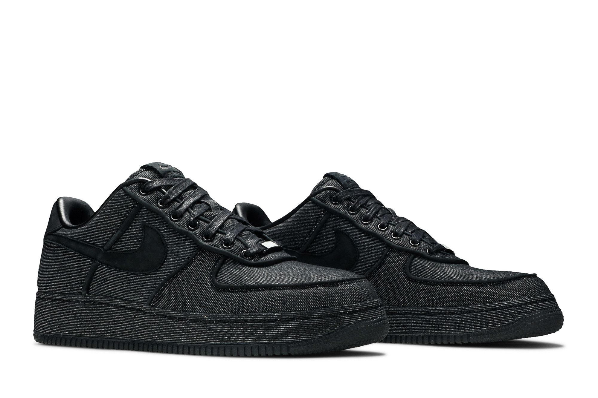 Black denim air force 1 best sale