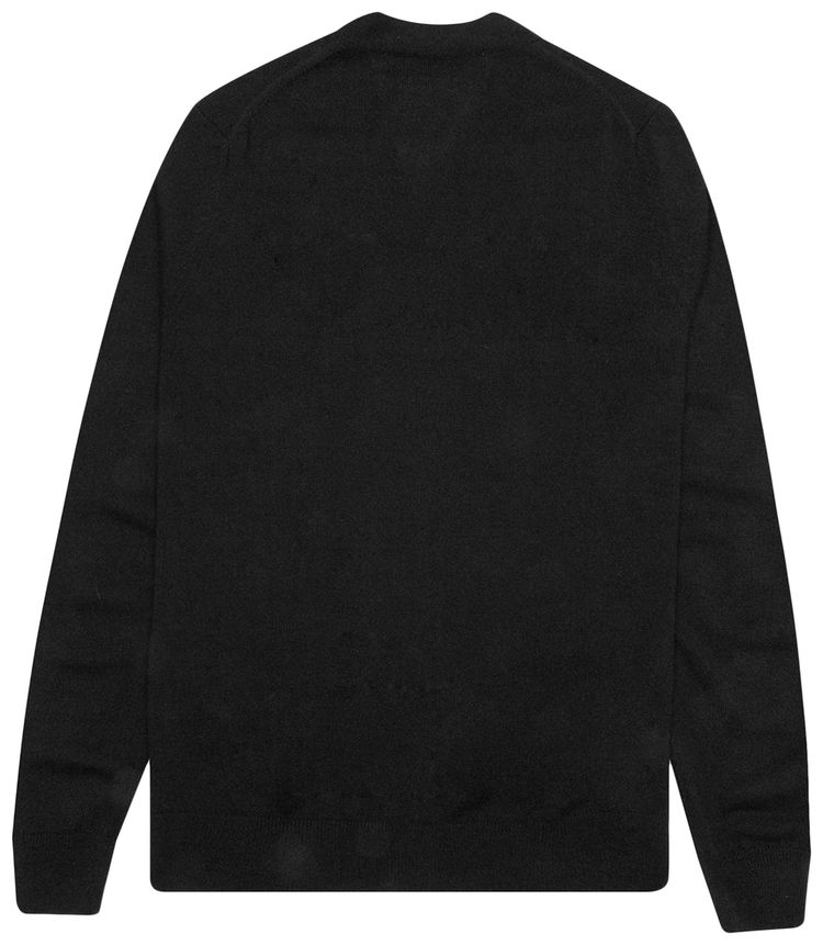 Comme des Garcons PLAY V Neck Cardigan Black